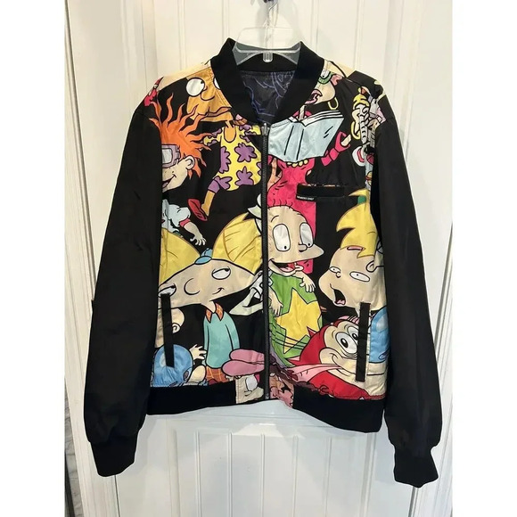 Member's Only Other - MEMBERS ONLY 90s NICKELODEON Cartoon Unisex Reversible Jacket XL